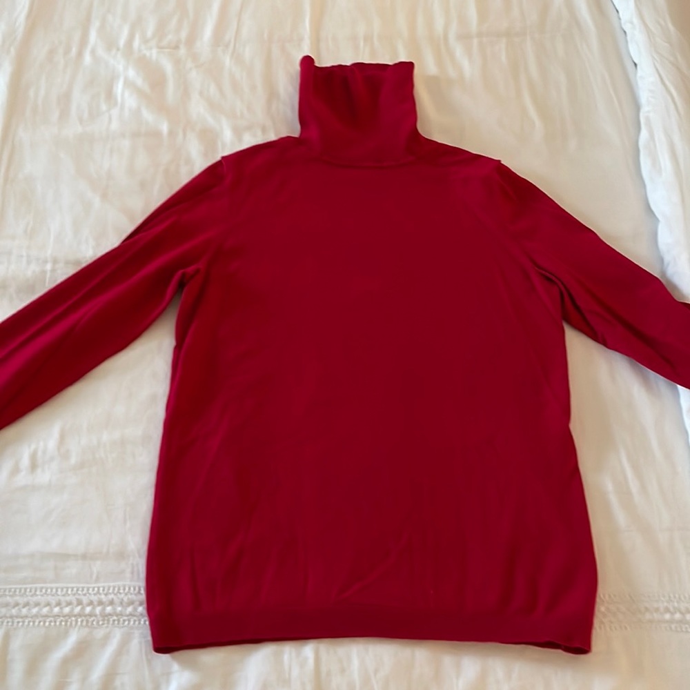 Talbots red turtleneck size small. Gently used.